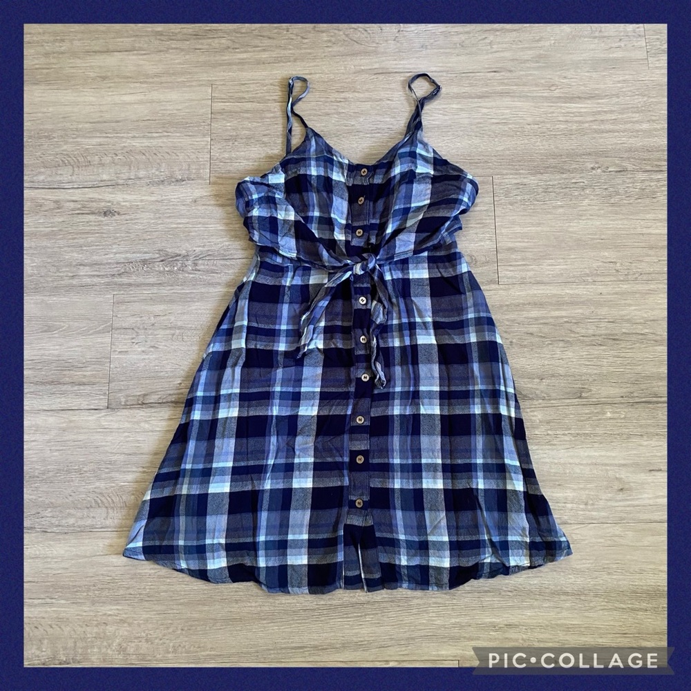💙BLUE PLAID MINI DRESS💙